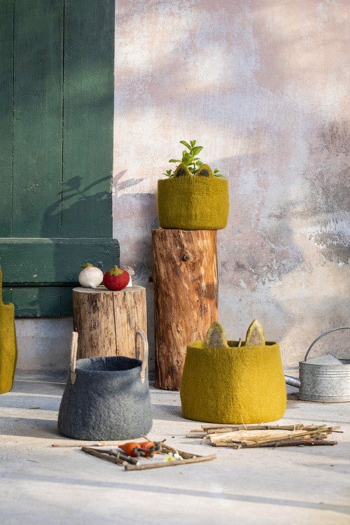 Foxy Pasu Felt Basket by Muskhane - Maude Kids Decor