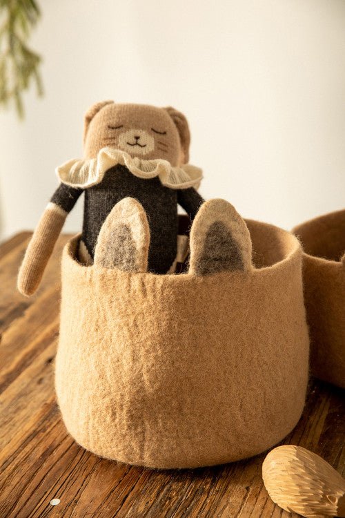Foxy Pasu Felt Basket by Muskhane - Maude Kids Decor