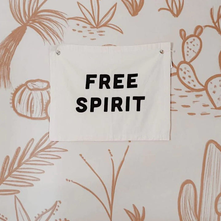 Free Spirit Canvas Banner by Imani Collective - Maude Kids Decor