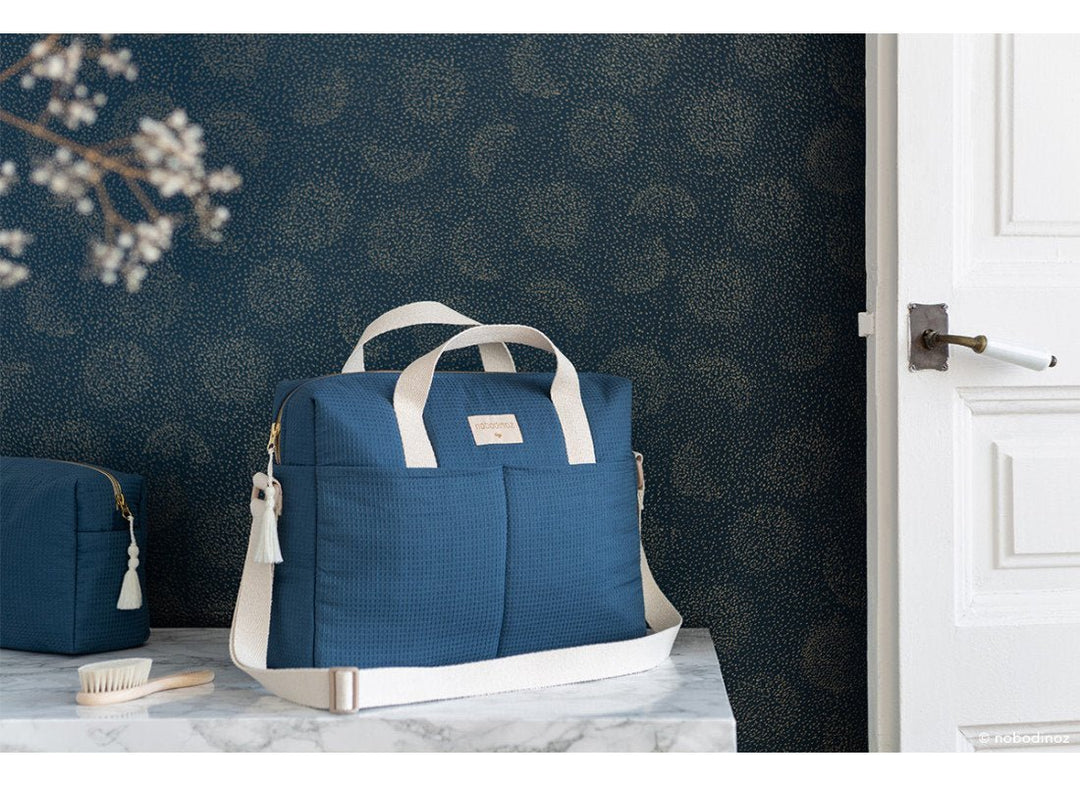 Gala Waterproof Changing Bag | Night Blue by Nobodinoz - Maude Kids Decor