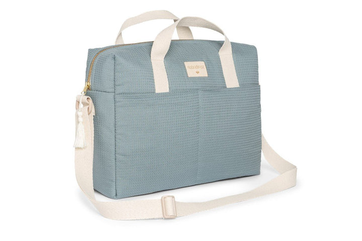 Gala Waterproof Changing Bag | Stone Blue by Nobodinoz - Maude Kids Decor