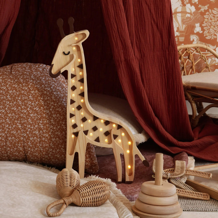 Giraffe Light | Serengeti Wood by Little Lights - Maude Kids Decor