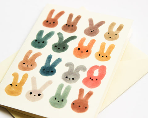 Greeting Card | A Bunch of Rabbits by The Square Shop - Maude Kids Decor