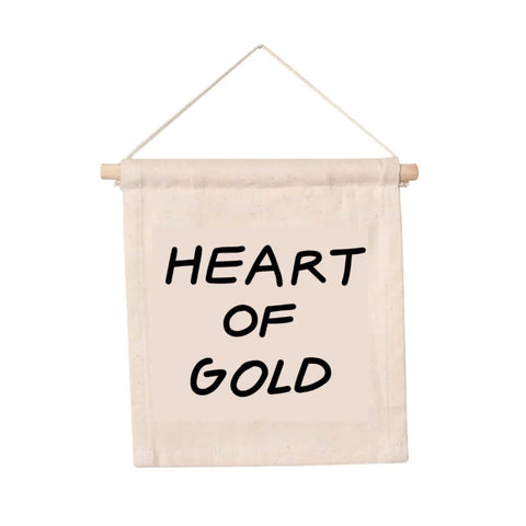 Heart of Gold Hang Sign by Imani Collective - Maude Kids Decor
