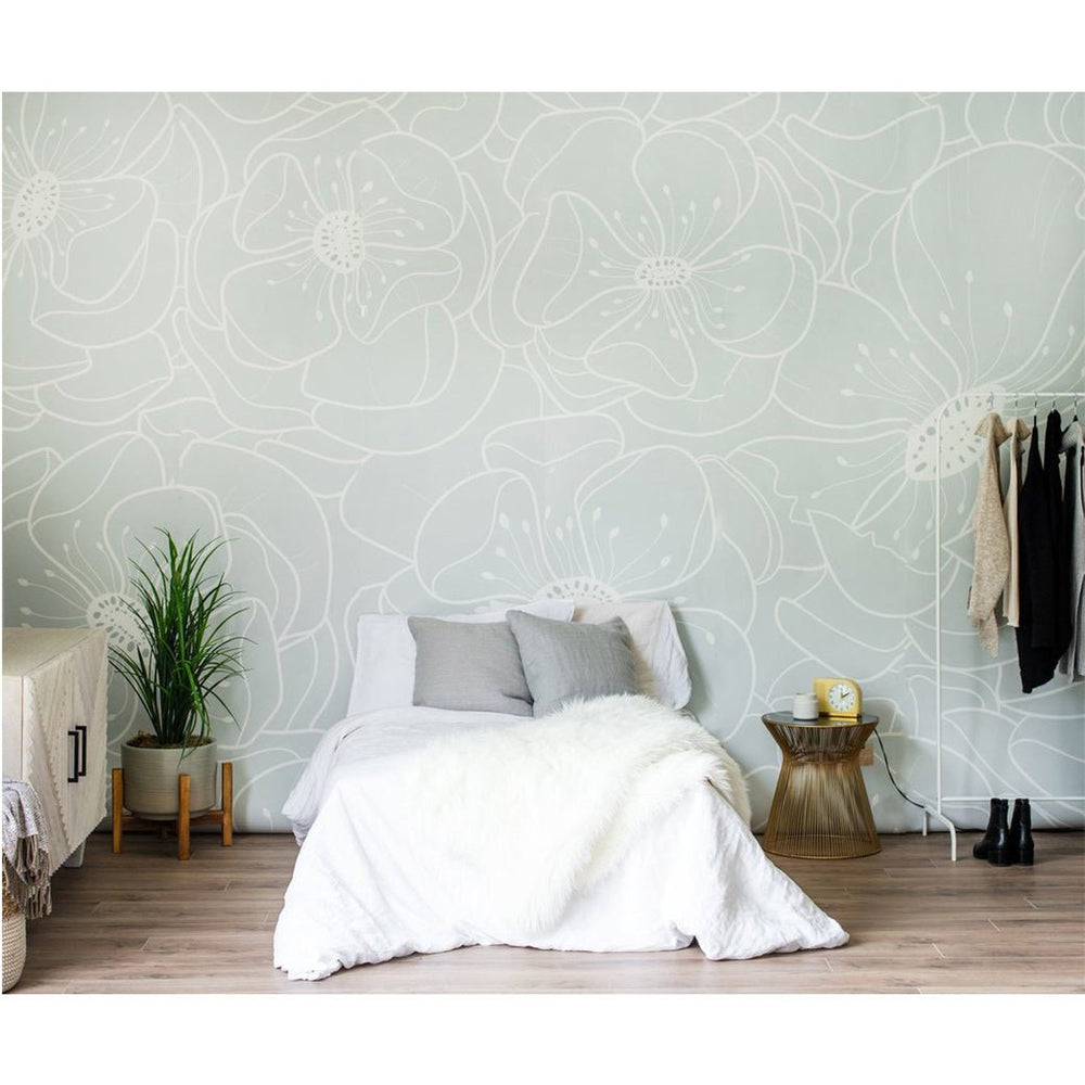 Hibiscus Wall Mural by Anewall - Maude Kids Decor