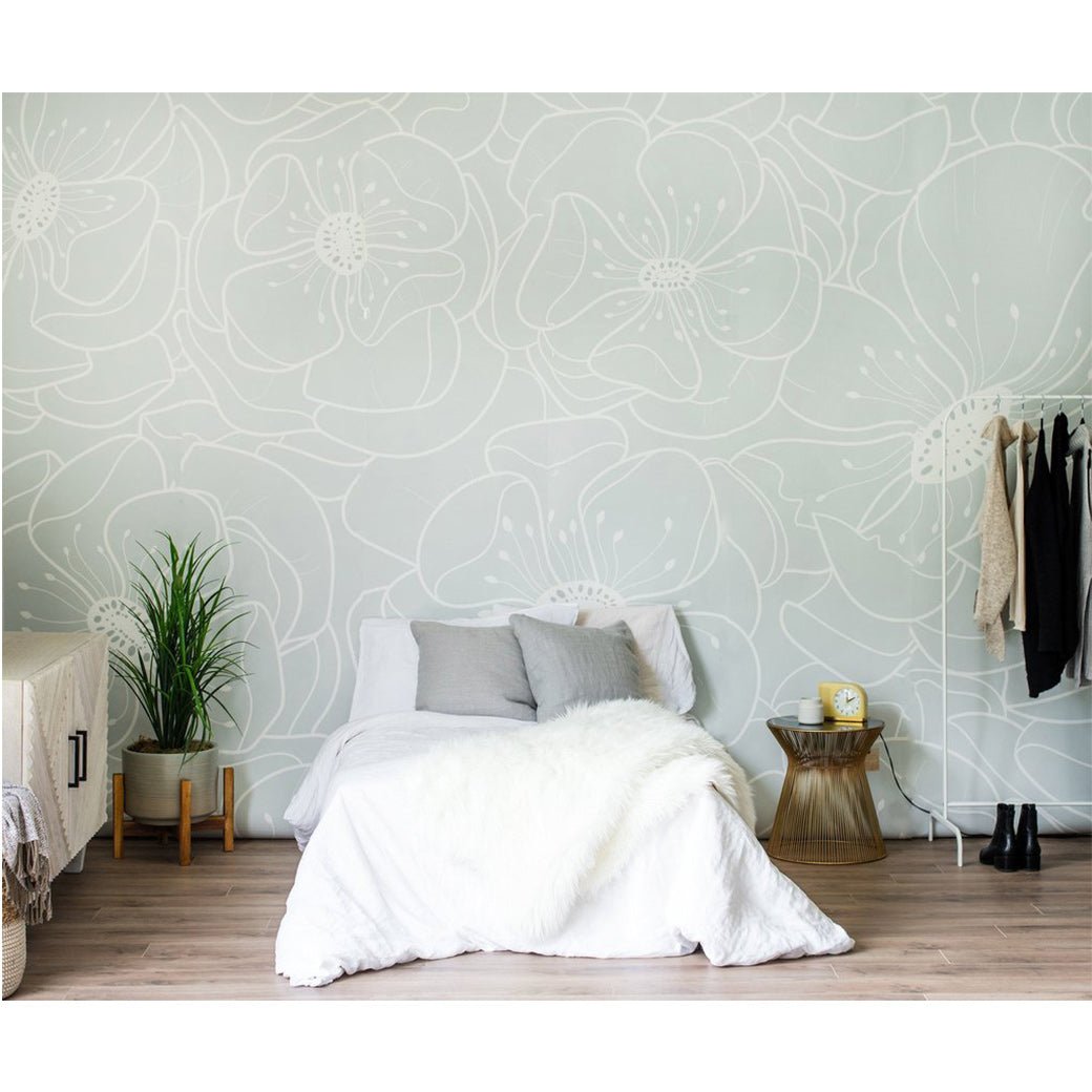 Hibiscus Wall Mural by Anewall - Maude Kids Decor