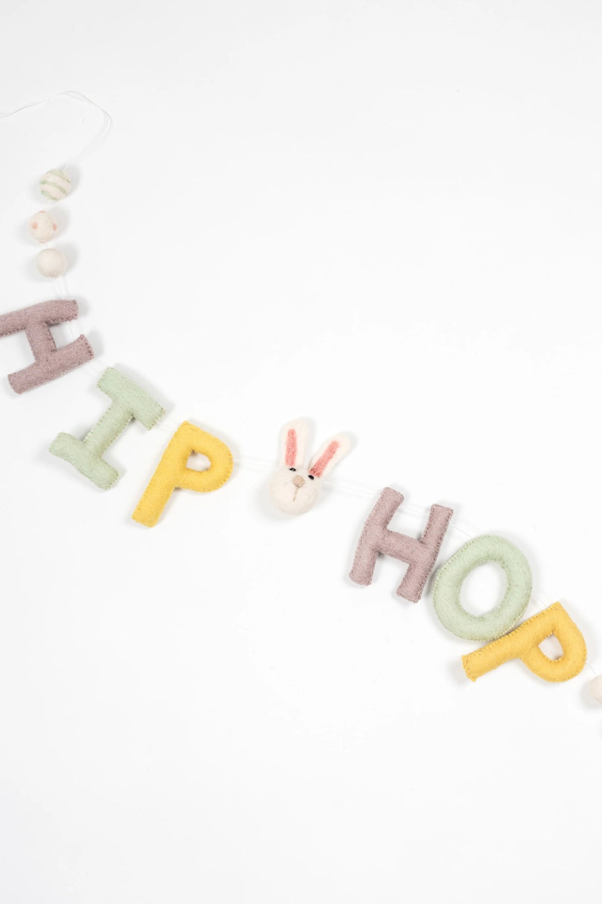 HIP HOP Easter Felt Garland by Lil' North Co. - Maude Kids Decor