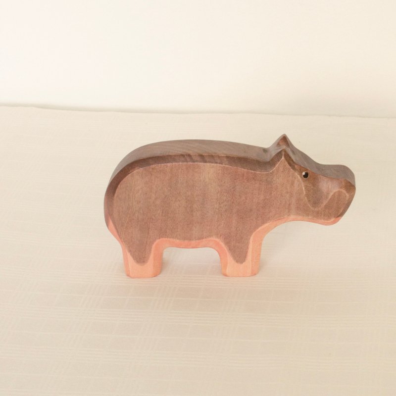 Hippopotamus Wooden Figurine by HolzWald - Maude Kids Decor