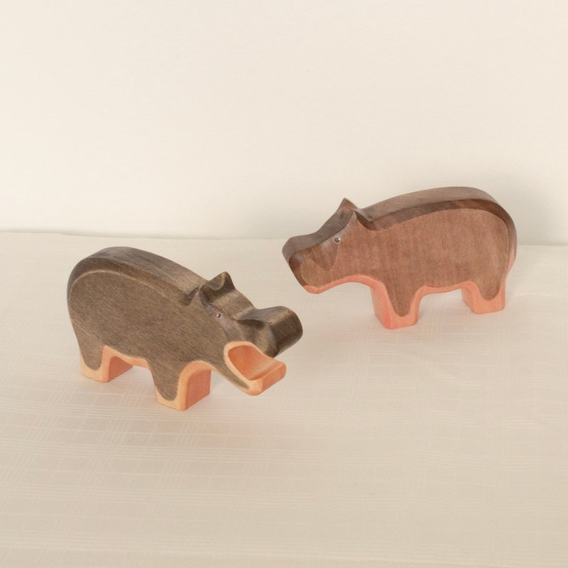 Hippopotamus Wooden Figurine by HolzWald - Maude Kids Decor
