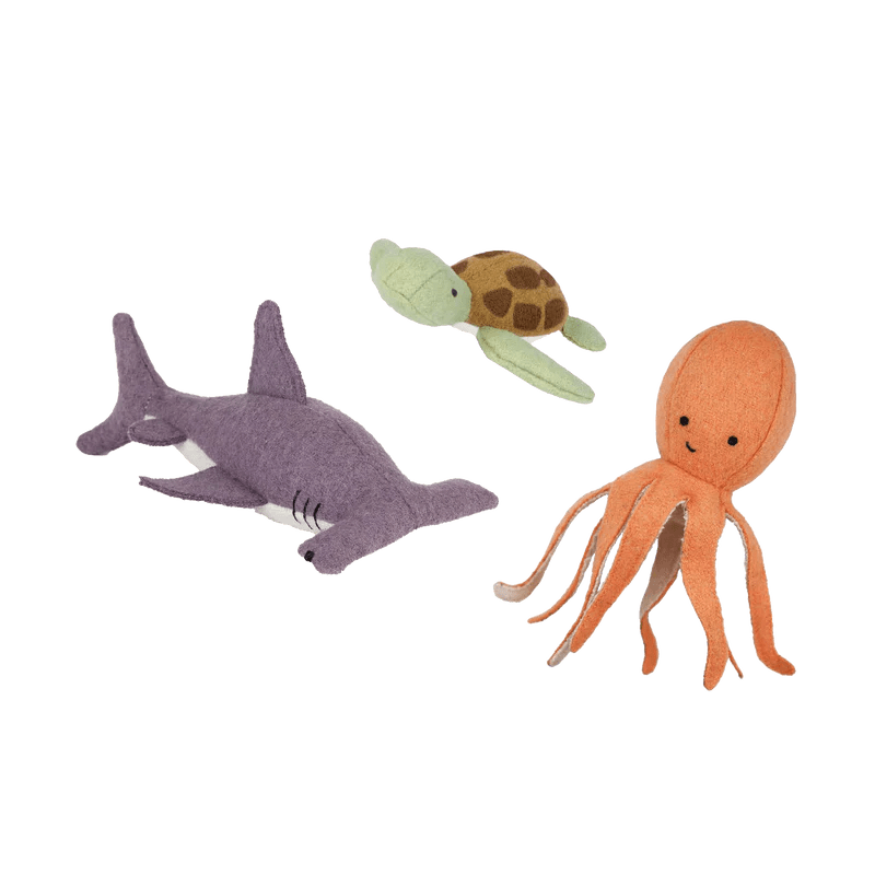Holdie Folk Marine Animals (Set of 3) by Olliella - Maude Kids Decor
