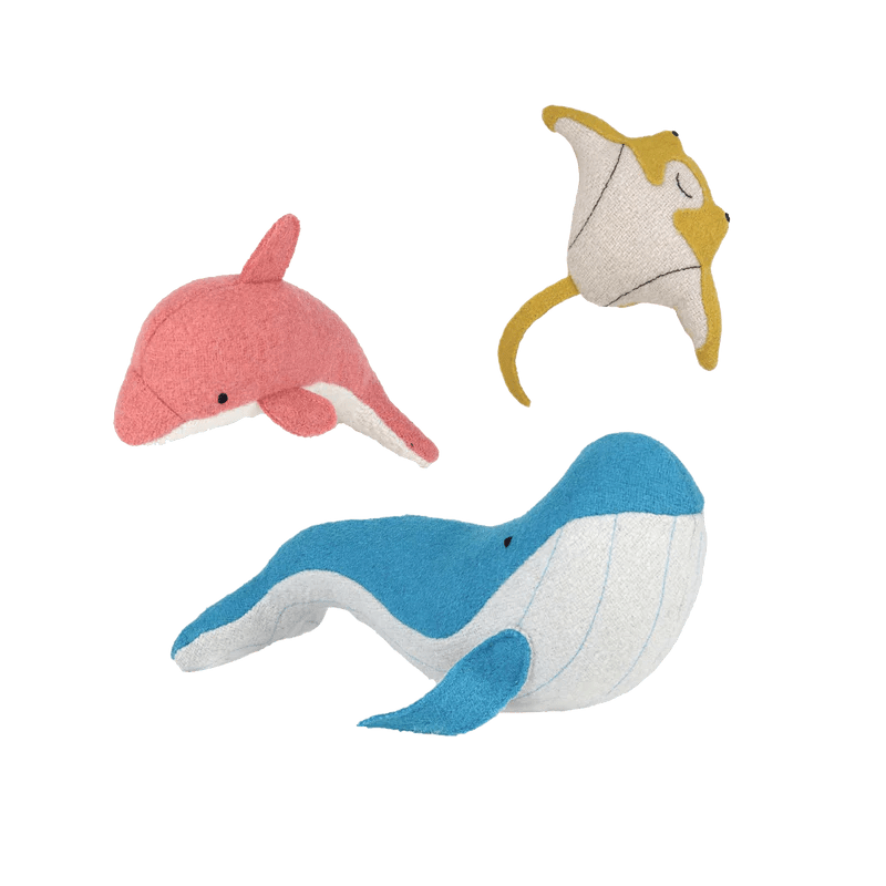 Holdie Folk Ocean Animals (Set of 3) by Olliella - Maude Kids Decor