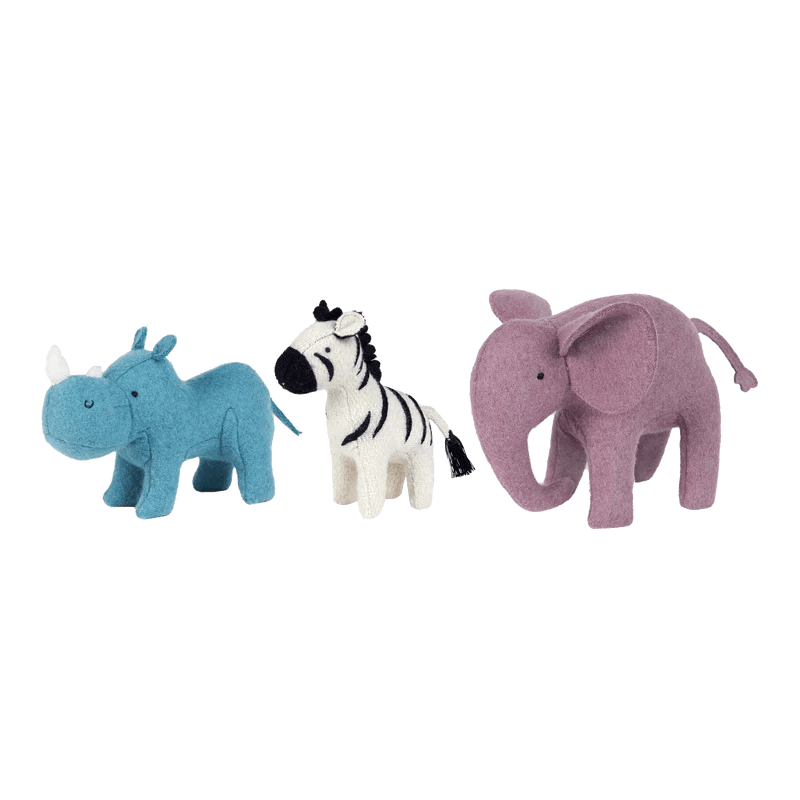 Holdie Folk Safari Animals (Set of 3) by Olliella - Maude Kids Decor