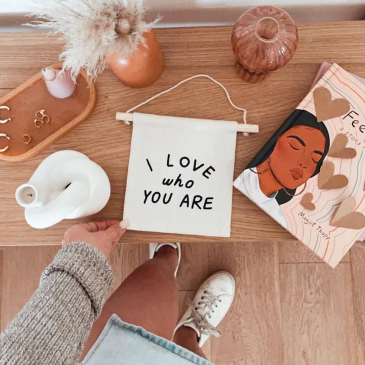 I Love Who You Are Hang Sign by Imani Collective - Maude Kids Decor