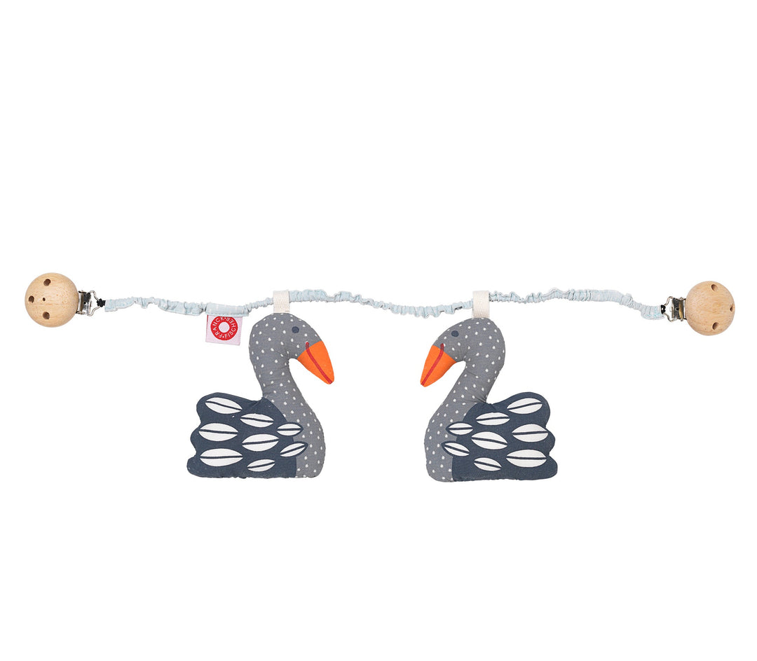 Kejsa Swan Pram Rattle by Franck &amp; Fischer - Maude Kids Decor