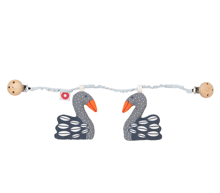 Kejsa Swan Pram Rattle by Franck &amp; Fischer - Maude Kids Decor