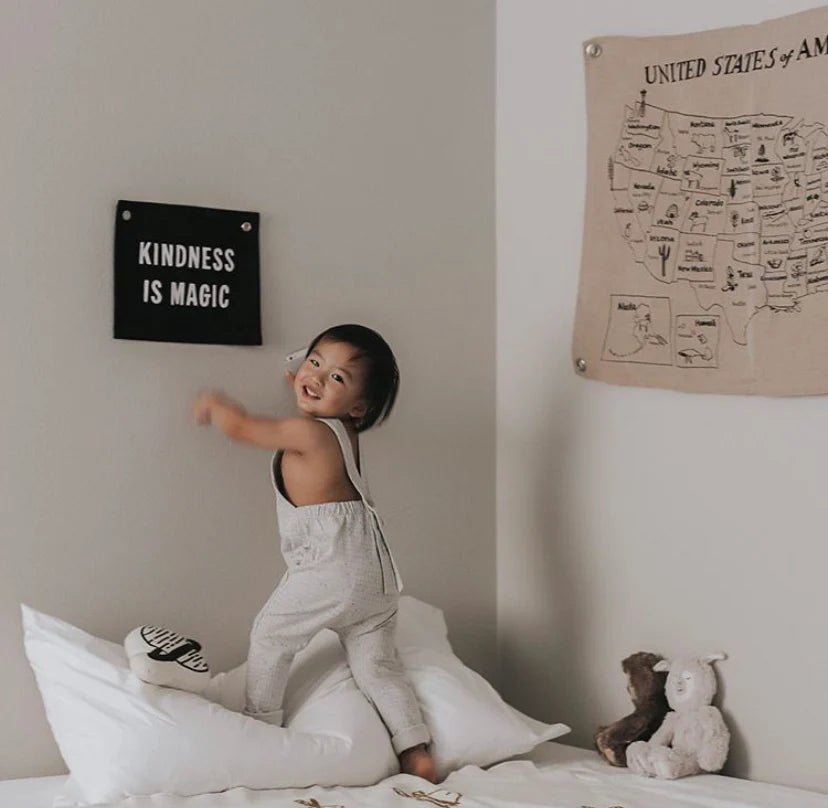 Kindness is Magic Canvas Banner by Imani Collective - Maude Kids Decor
