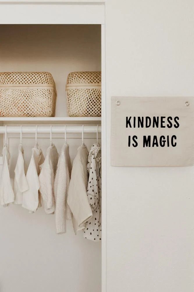 Kindness is Magic Canvas Banner by Imani Collective - Maude Kids Decor