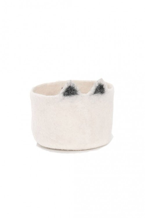 Kitty Pasu Felt Basket by Muskhane - Maude Kids Decor