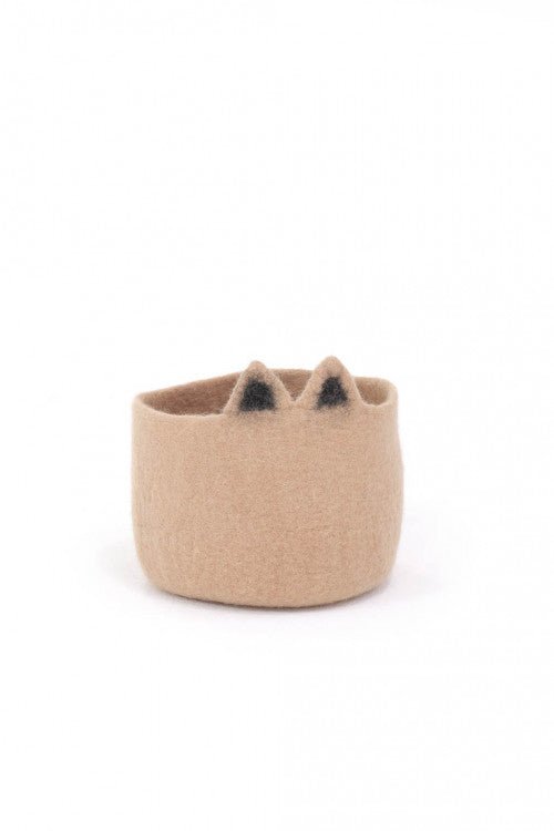 Kitty Pasu Felt Basket by Muskhane - Maude Kids Decor