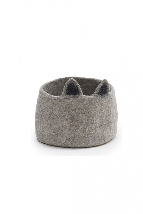 Kitty Pasu Felt Basket by Muskhane - Maude Kids Decor