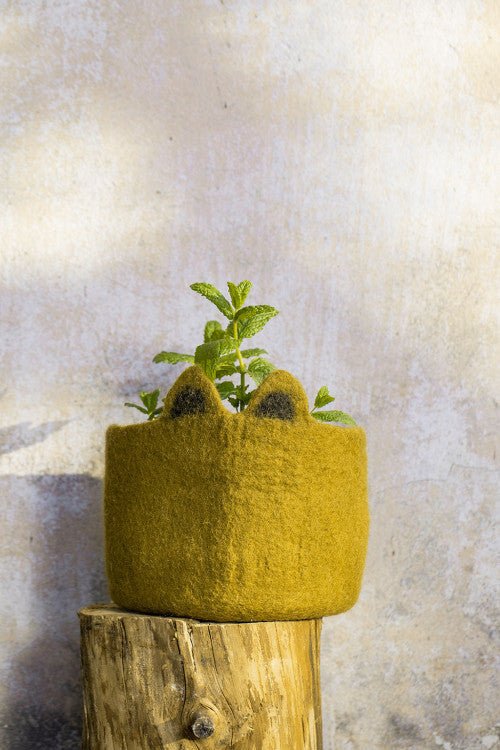 Kitty Pasu Felt Basket by Muskhane - Maude Kids Decor