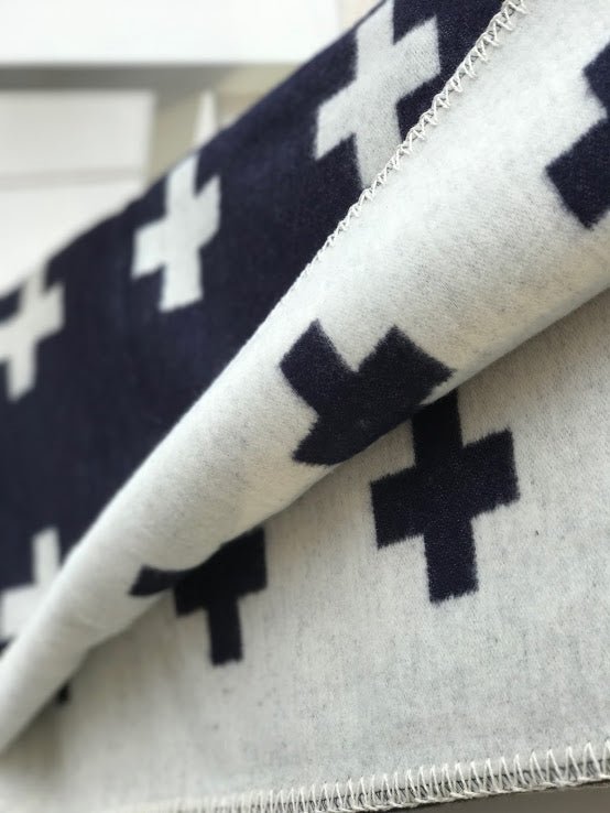 Large Cross Blanket by Pia Wallén - Maude Kids Decor