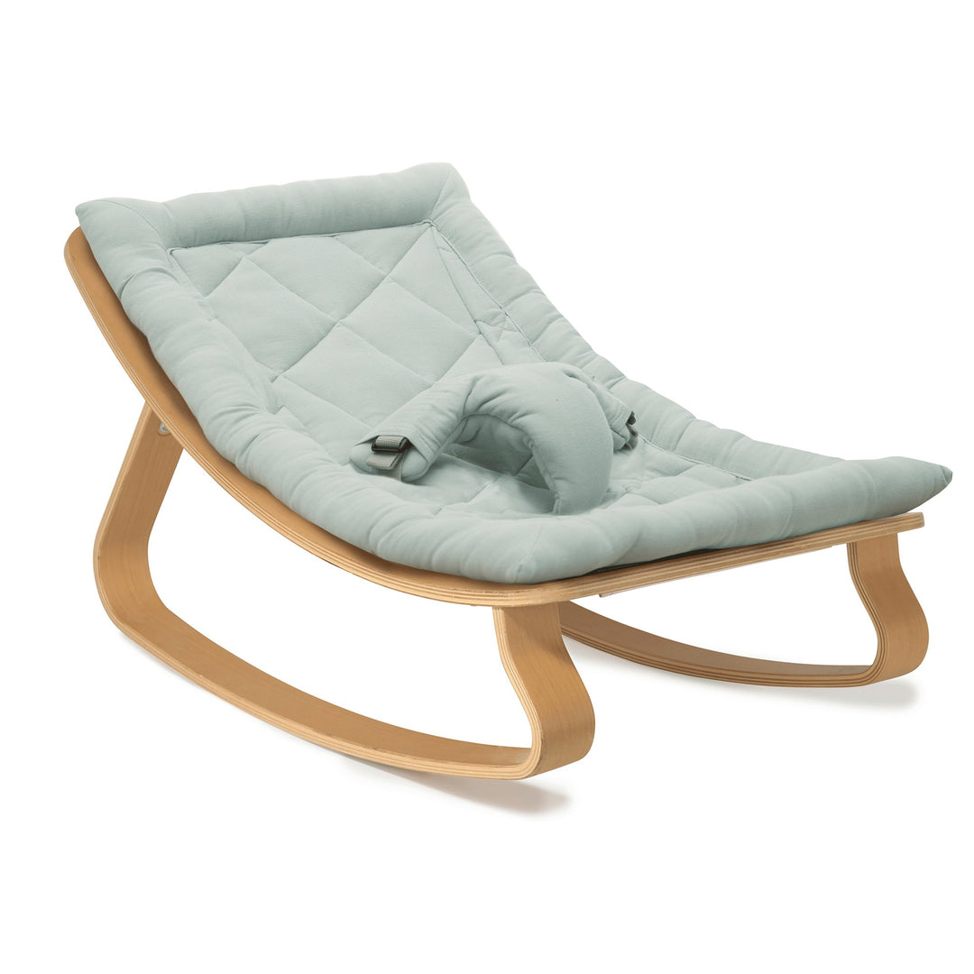 LEVO Baby Rocker | Beech + Organic Farrow Grey by Charlie Crane - Maude Kids Decor