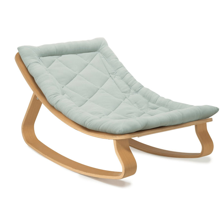 LEVO Baby Rocker | Beech + Organic Farrow Grey by Charlie Crane - Maude Kids Decor