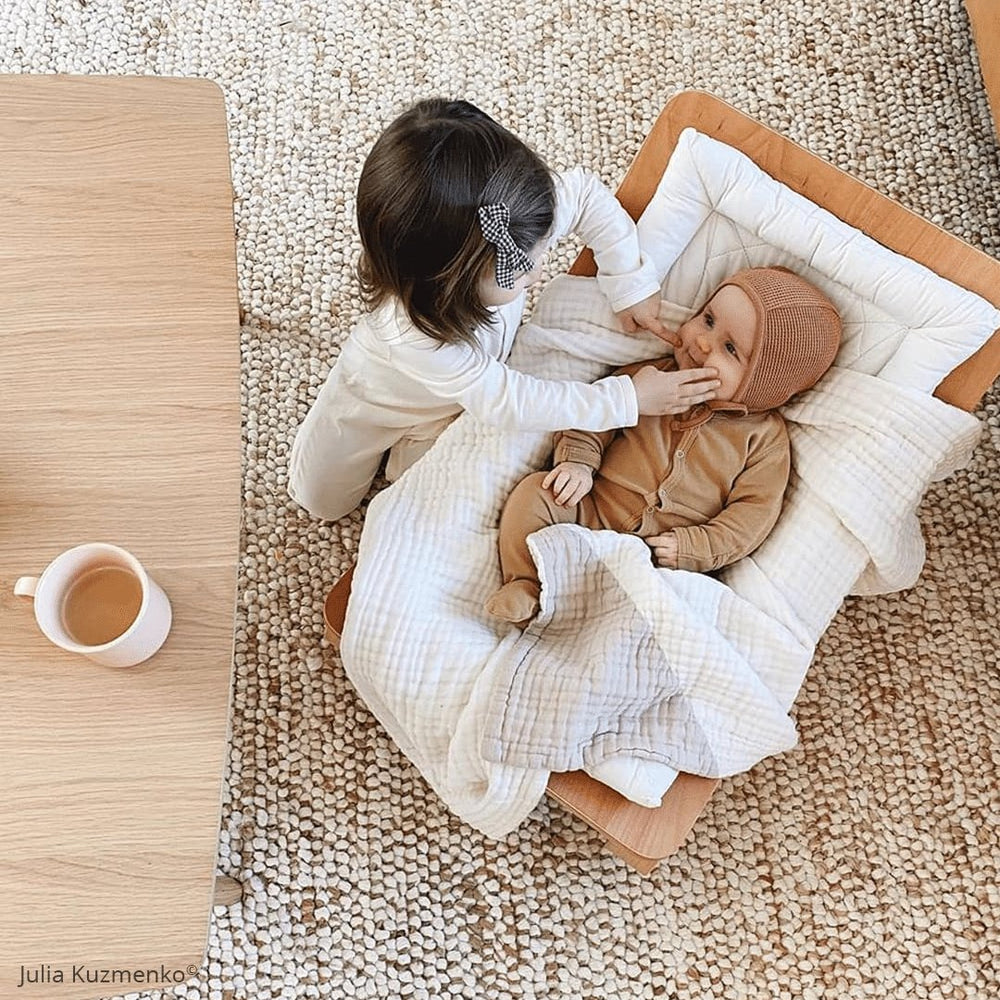LEVO Baby Rocker | Beech + Organic Milk by Charlie Crane - Maude Kids Decor