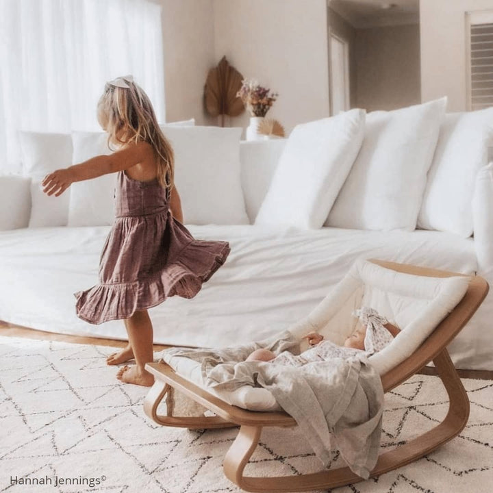 LEVO Baby Rocker | Beech + Organic Milk by Charlie Crane - Maude Kids Decor