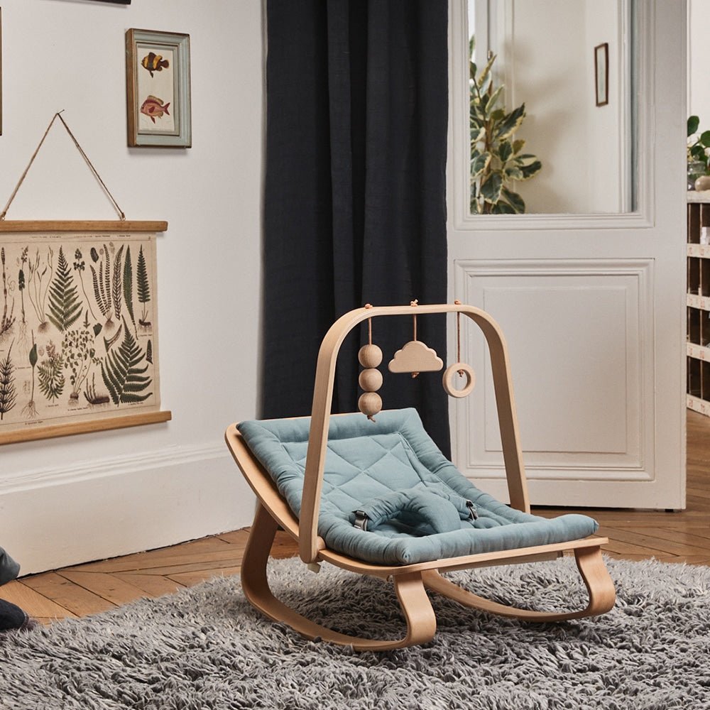 LEVO Baby Rocker | Beech + Organic Orage by Charlie Crane - Maude Kids Decor