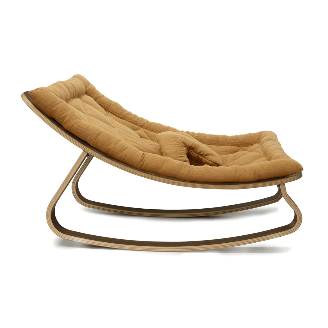 LEVO Baby Rocker | Walnut + Camel by Charlie Crane - Maude Kids Decor