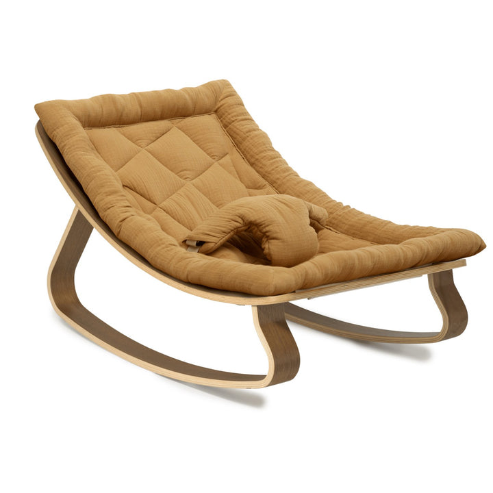 LEVO Baby Rocker | Walnut + Camel by Charlie Crane - Maude Kids Decor