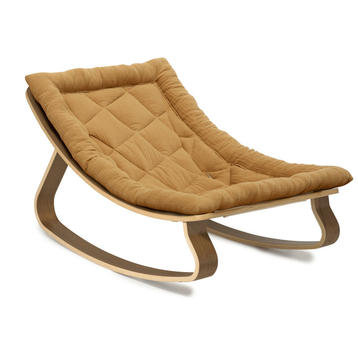 LEVO Baby Rocker | Walnut + Camel by Charlie Crane - Maude Kids Decor
