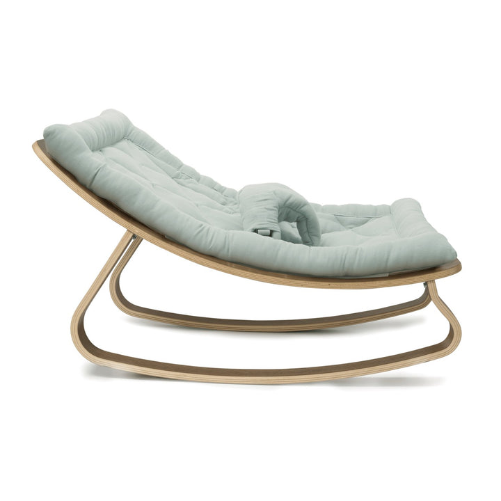 LEVO Baby Rocker | Walnut + Organic Farrow Grey by Charlie Crane - Maude Kids Decor