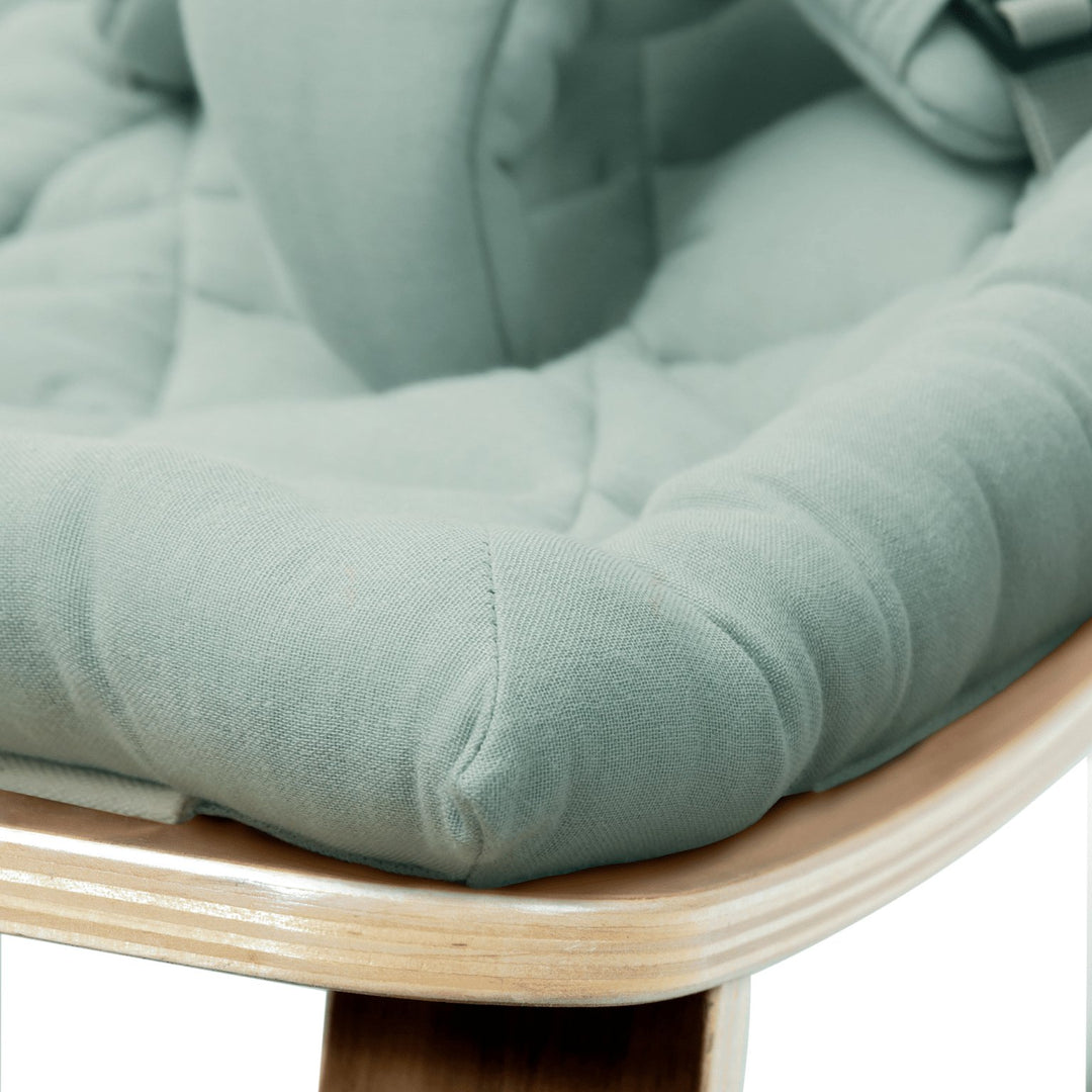 LEVO Baby Rocker | Walnut + Organic Farrow Grey by Charlie Crane - Maude Kids Decor