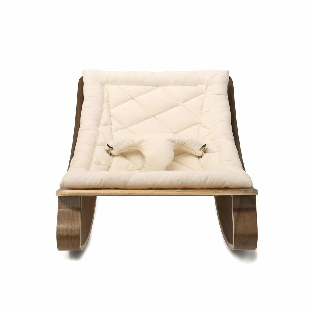 LEVO Baby Rocker | Walnut + Organic Milk by Charlie Crane - Maude Kids Decor