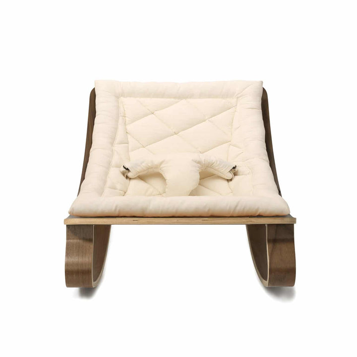 LEVO Baby Rocker | Walnut + Organic Milk by Charlie Crane - Maude Kids Decor