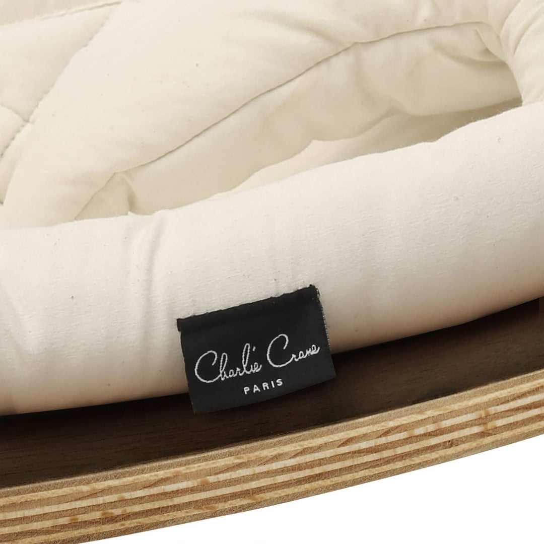 LEVO Baby Rocker | Walnut + Organic Milk by Charlie Crane - Maude Kids Decor