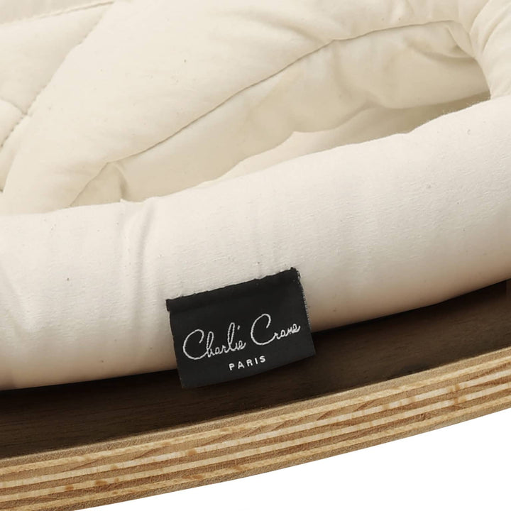 LEVO Baby Rocker | Walnut + Organic Milk by Charlie Crane - Maude Kids Decor