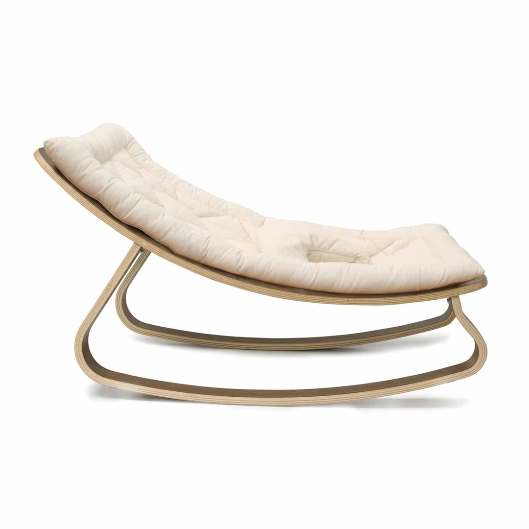 LEVO Baby Rocker | Walnut + Organic Milk by Charlie Crane - Maude Kids Decor