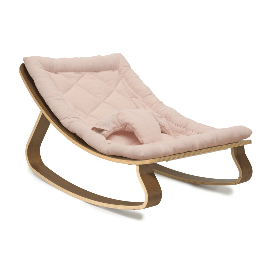 LEVO Baby Rocker | Walnut + Organic Nude by Charlie Crane - Maude Kids Decor
