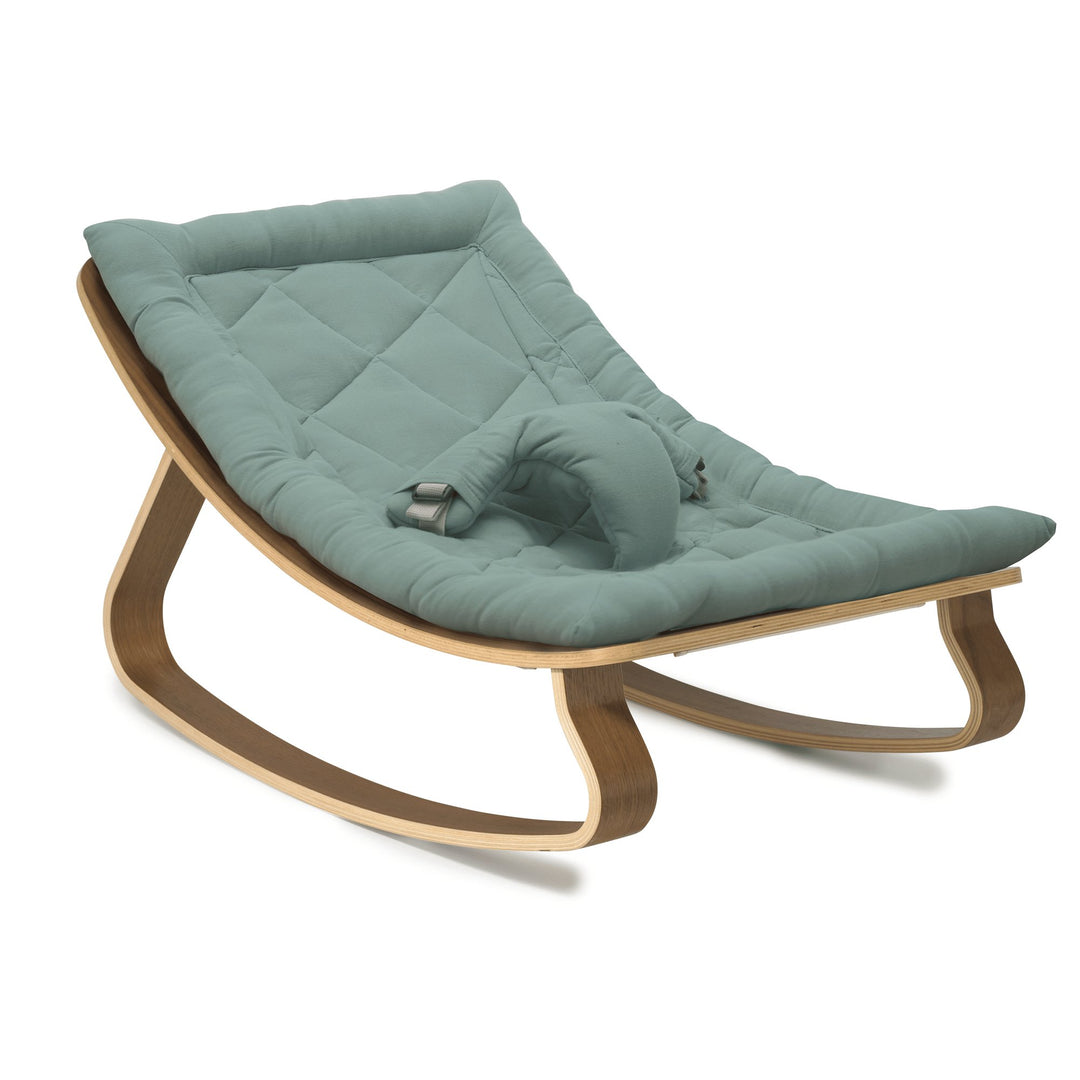 LEVO Baby Rocker | Walnut + Organic Orage by Charlie Crane - Maude Kids Decor