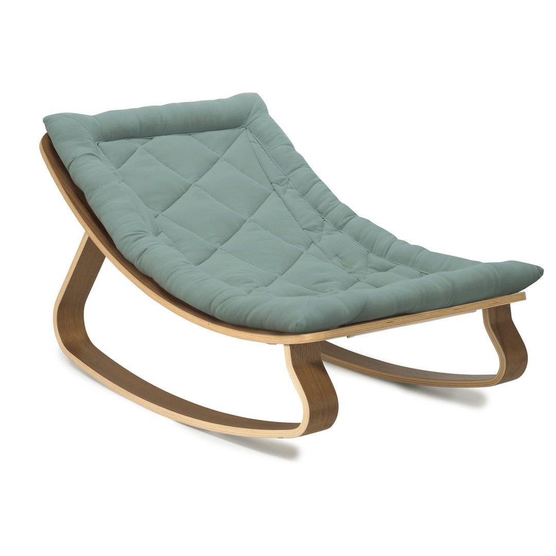 LEVO Baby Rocker | Walnut + Organic Orage by Charlie Crane - Maude Kids Decor