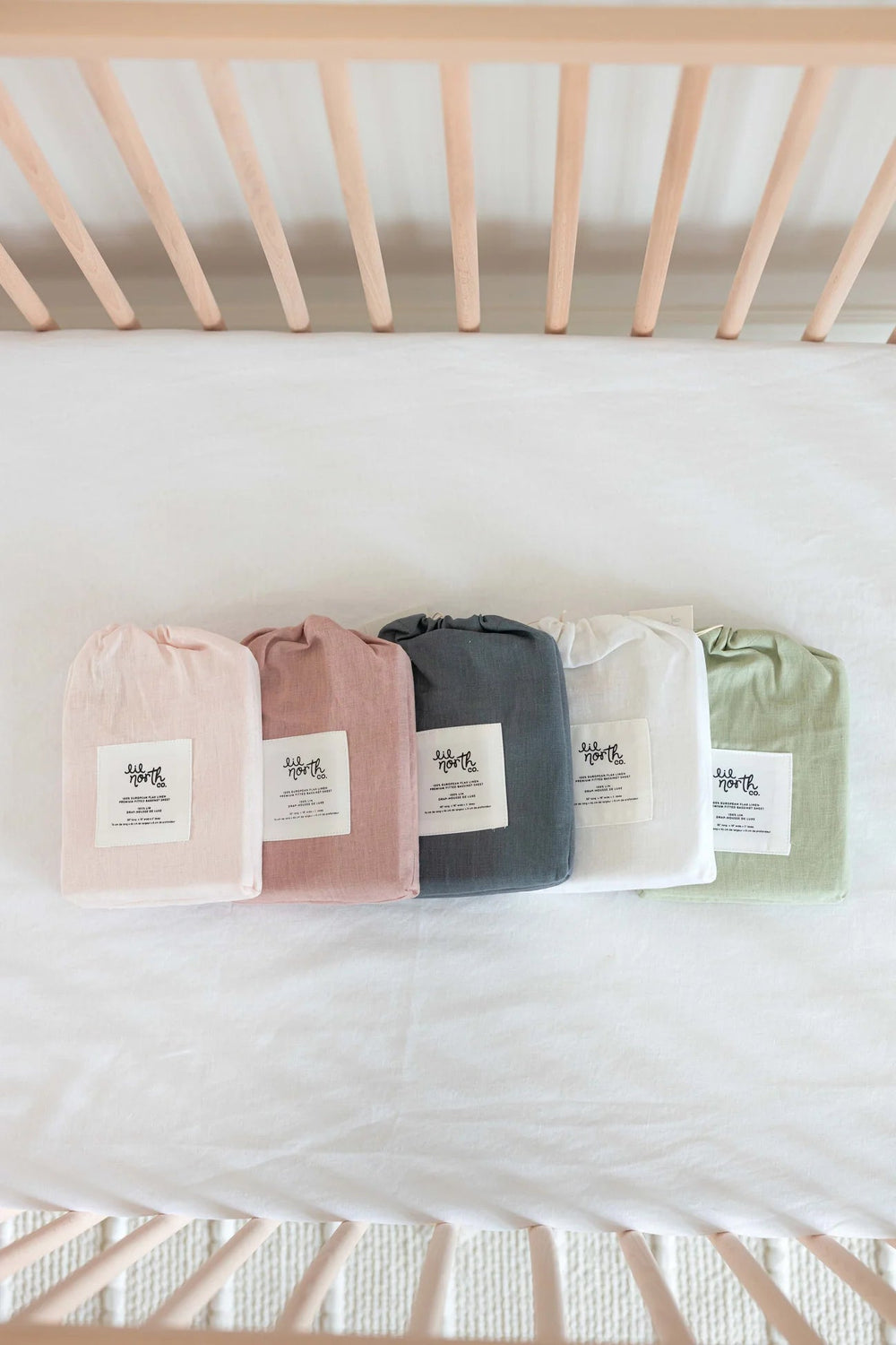 Linen Bassinet Sheet by Lil' North Co. - Maude Kids Decor
