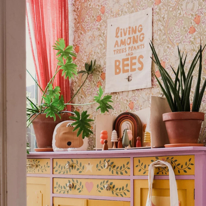Living Among Trees, Plants and Bees Canvas Banner by Imani Collective - Maude Kids Decor
