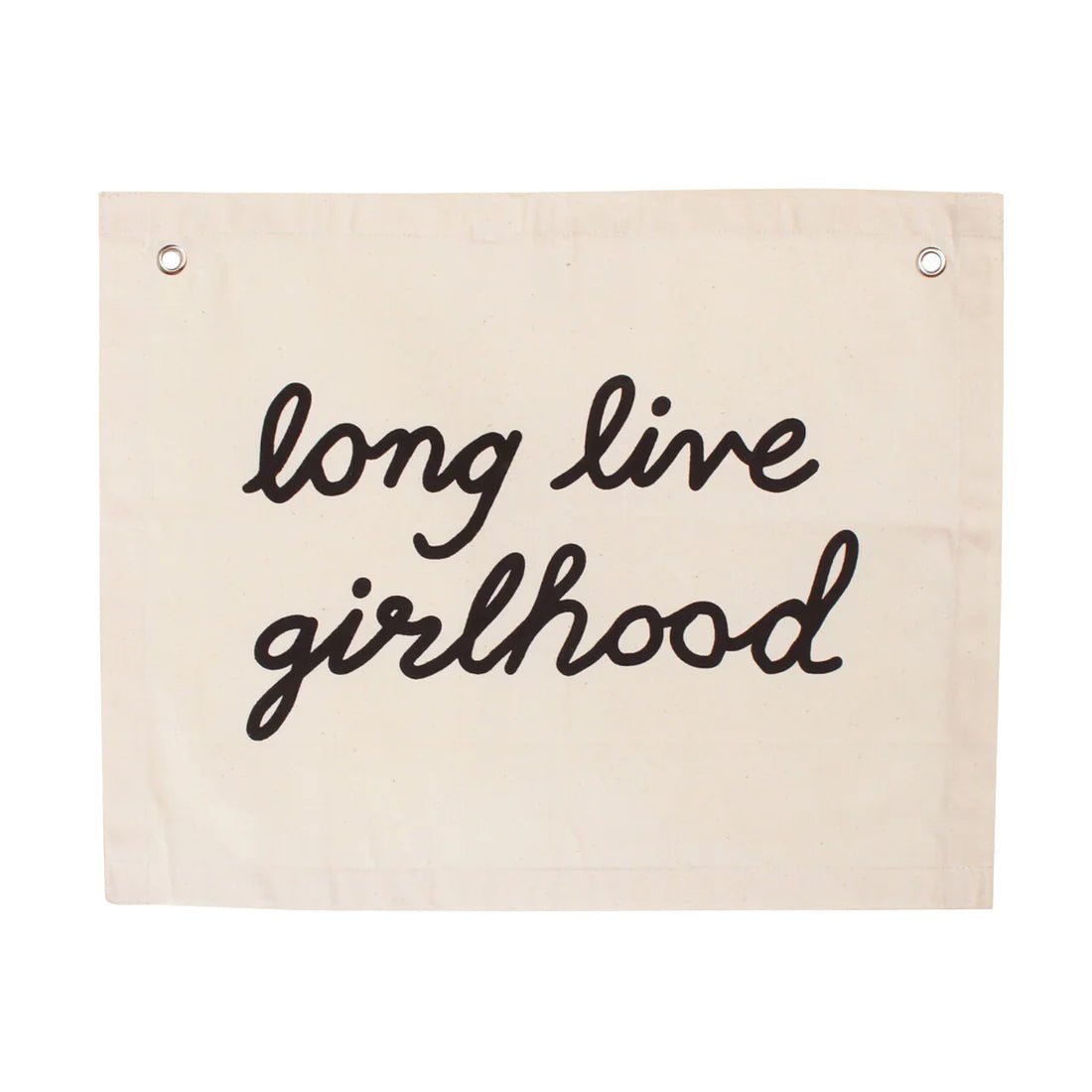 Long Live Girlhood Canvas Banner by Imani Collective - Maude Kids Decor
