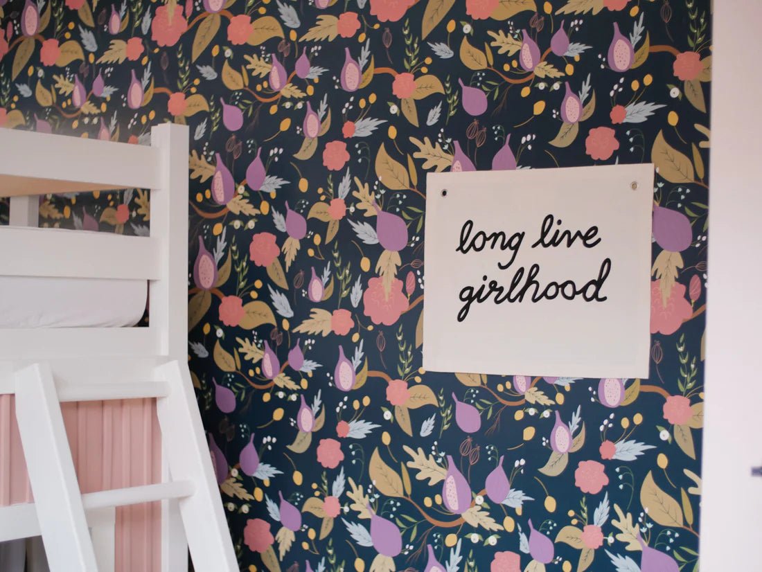 Long Live Girlhood Canvas Banner by Imani Collective - Maude Kids Decor