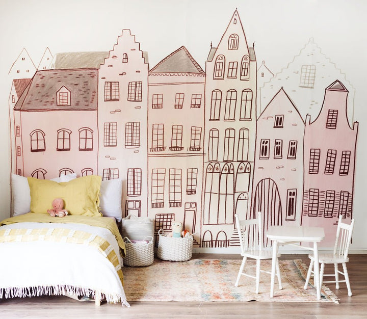 Madeline Wallpaper | Light by Anewall - Maude Kids Decor