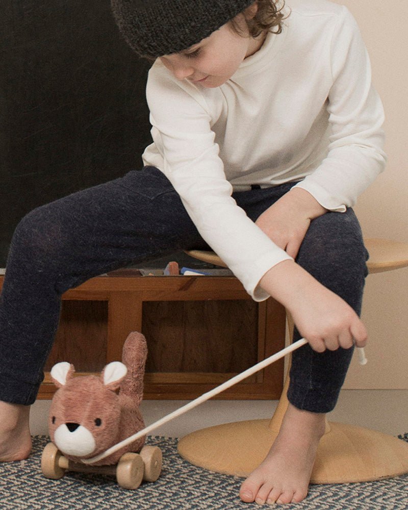 Mingus Brown Squirrel Pull Toy by Franck & Fischer - Maude Kids Decor